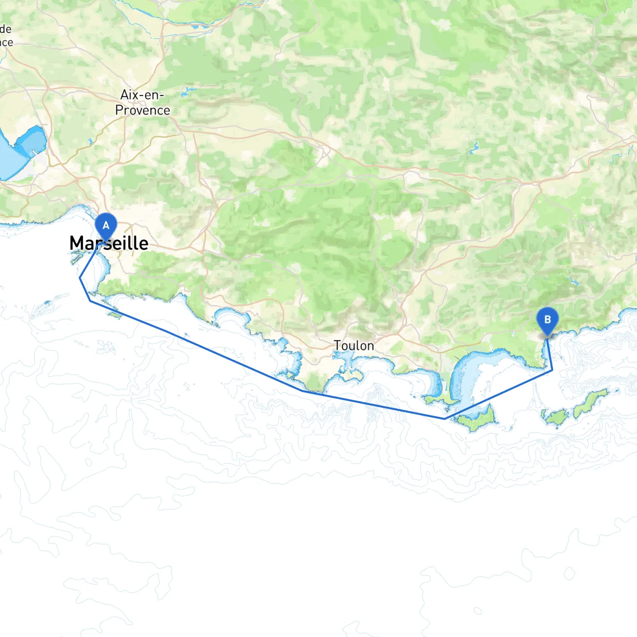 Marseille to Le Lavandou