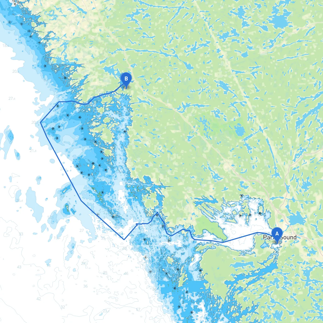 Parry Sound to Pointe Au Baril