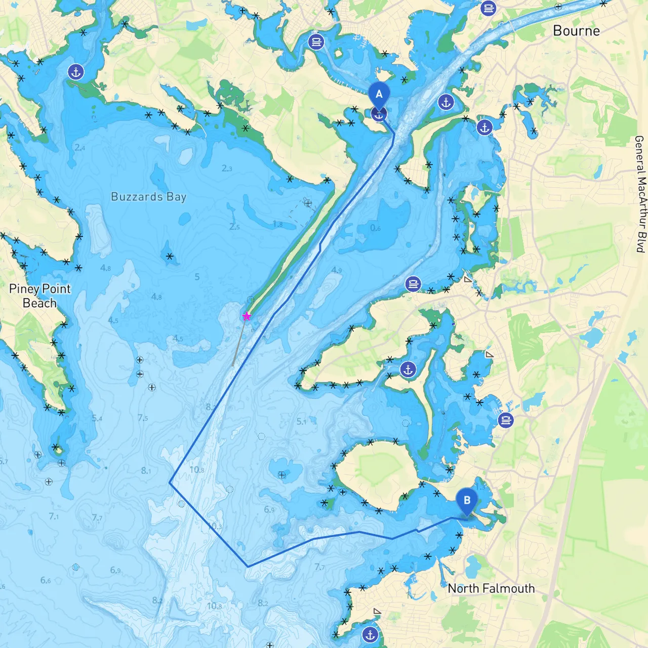 Wareham to Falmouth