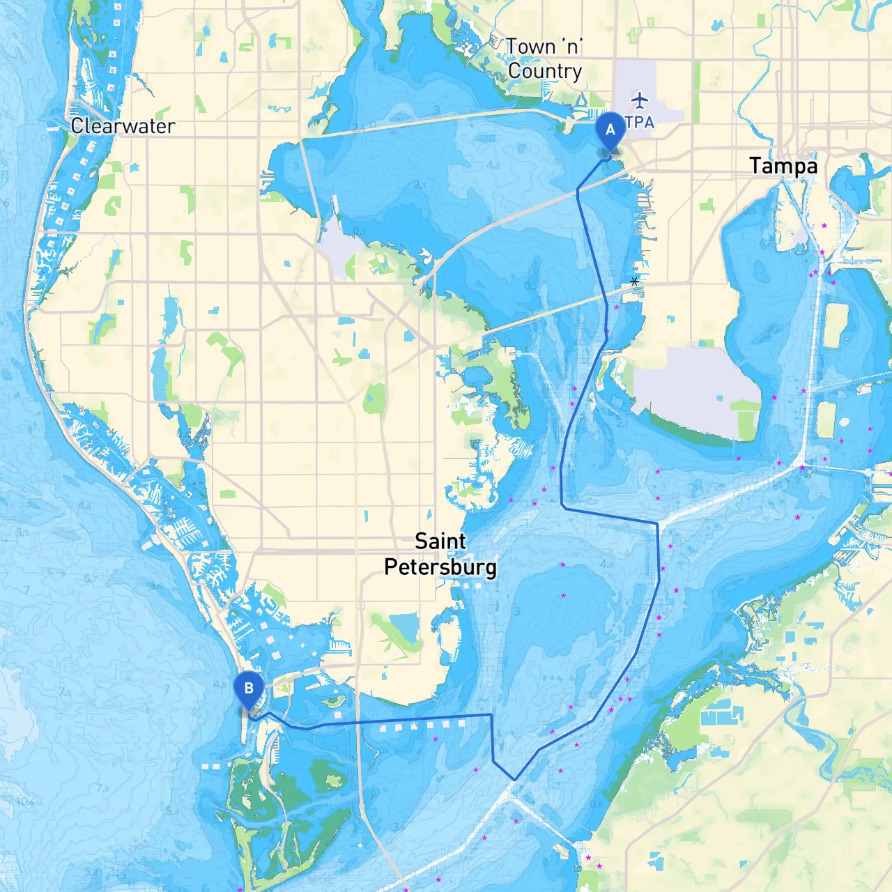 Tampa to St. Pete Beach