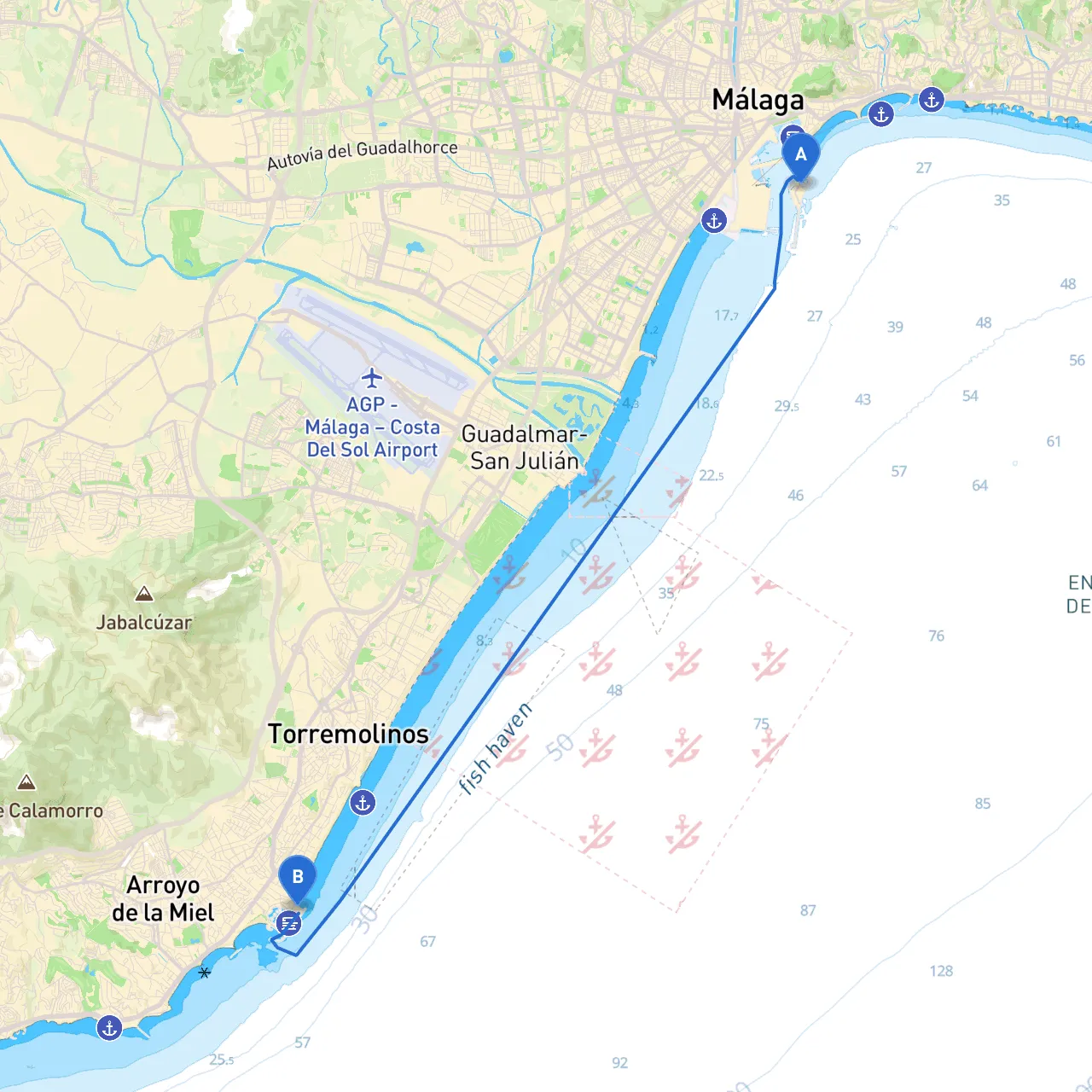Malaga to Benalmádena