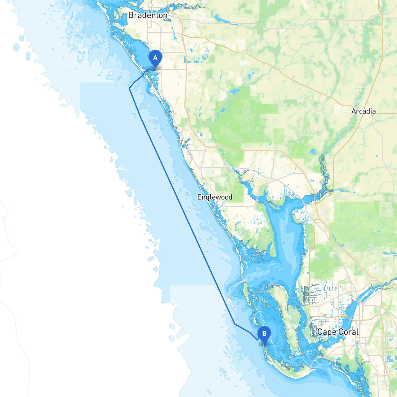 Sarasota to Captiva Island