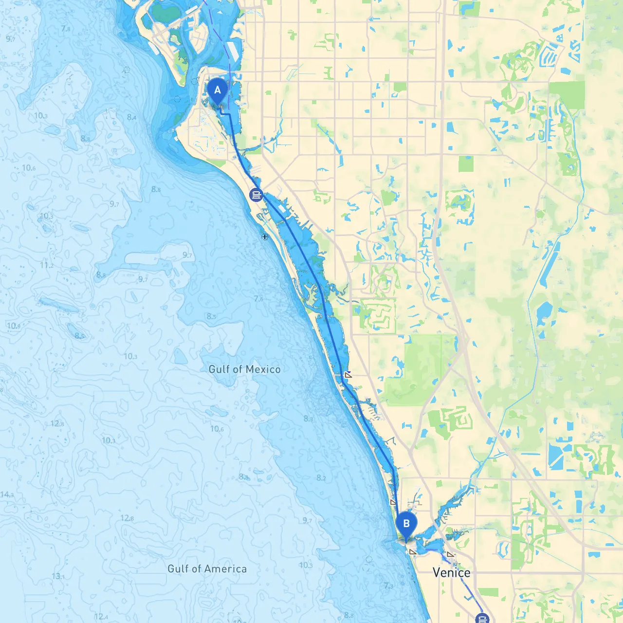 Siesta Key to Venice