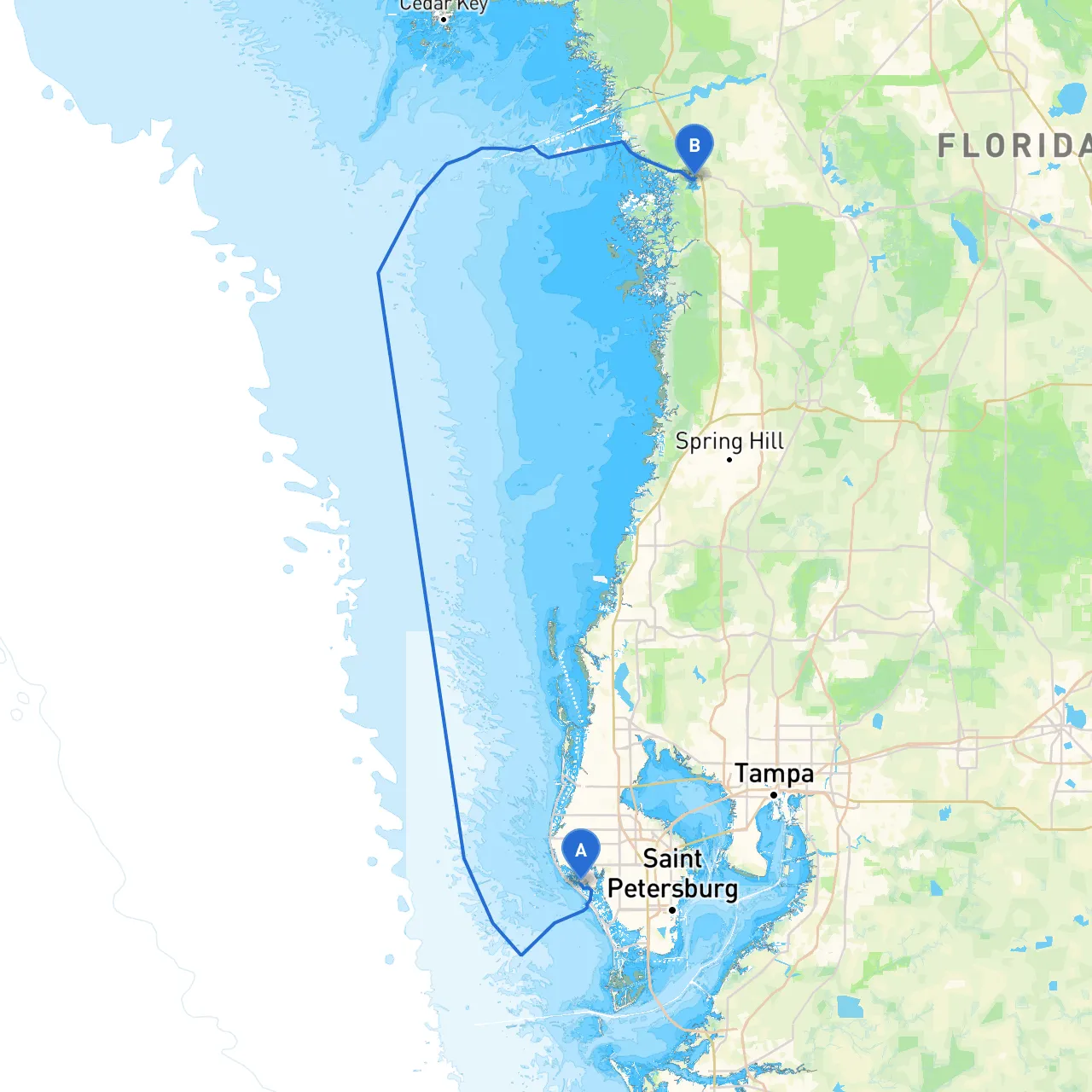 Madeira Beach to Crystal River