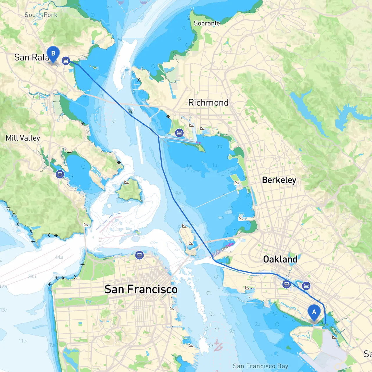 Alameda to San Rafael