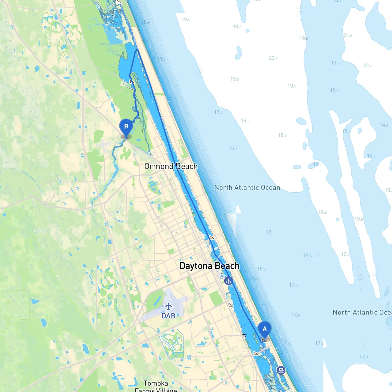 Port Orange to Ormond Beach