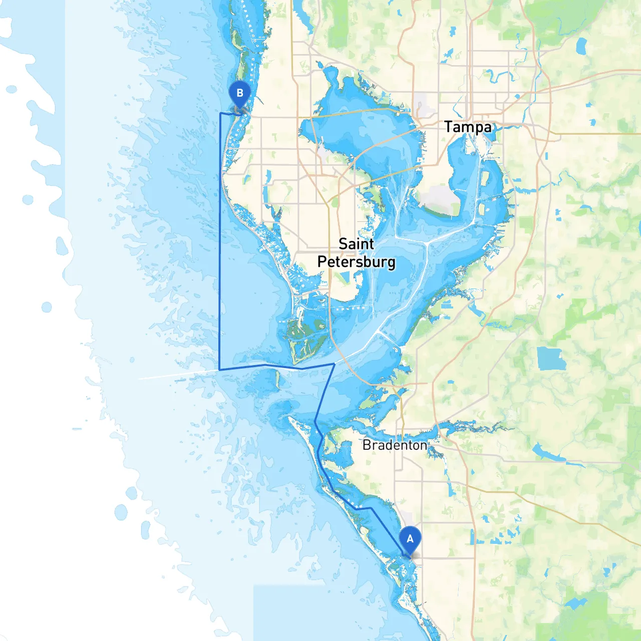 Sarasota to Clearwater Beach