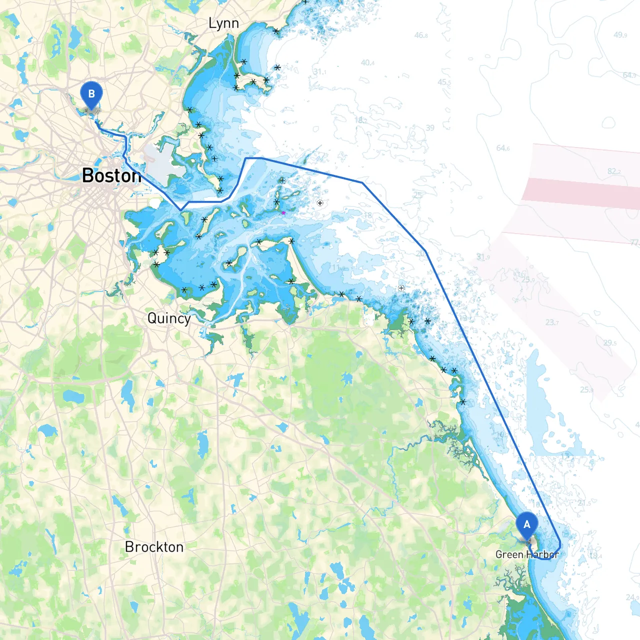 Marshfield to Medford