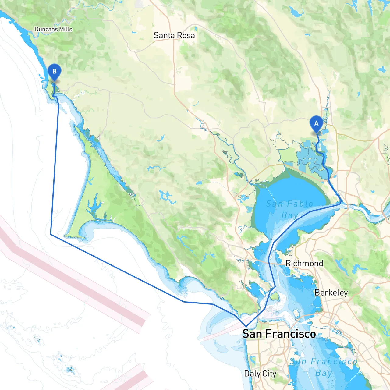 Napa to Bodega Bay