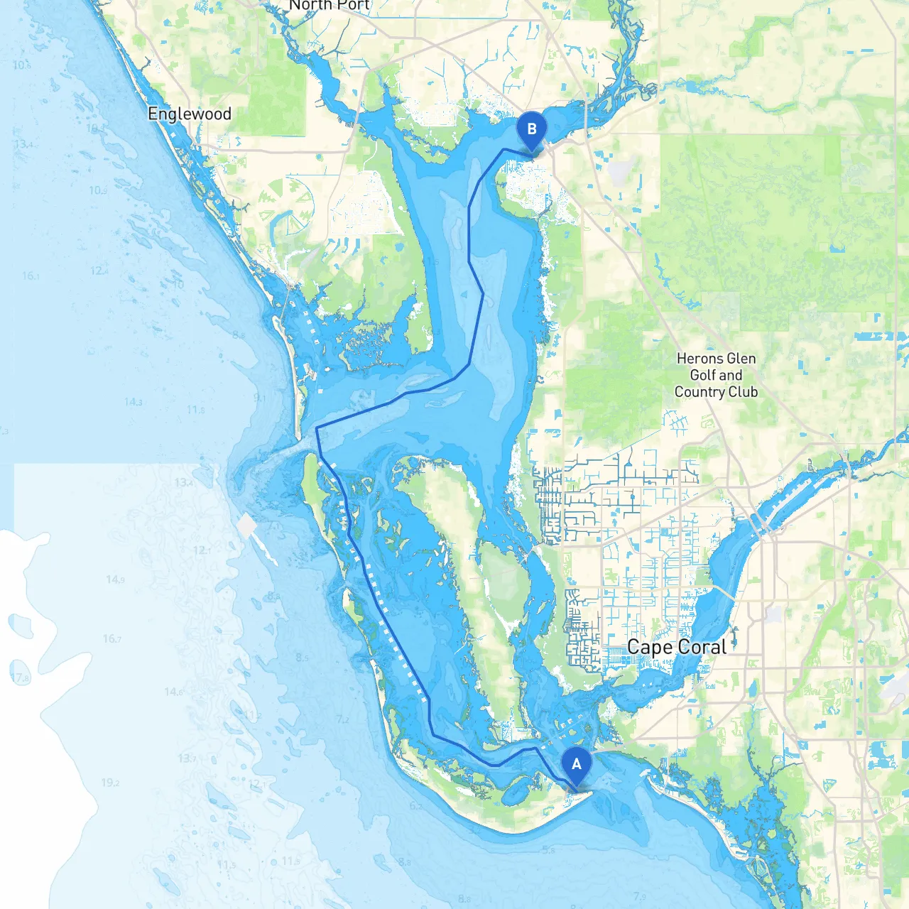 Sanibel to Punta Gorda