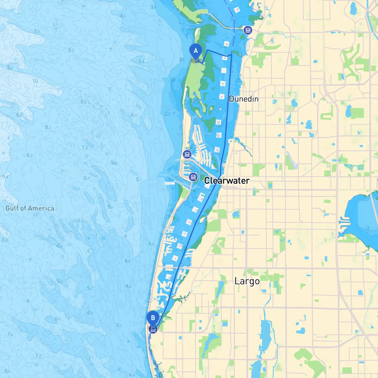 Dunedin to Indian Rocks Beach