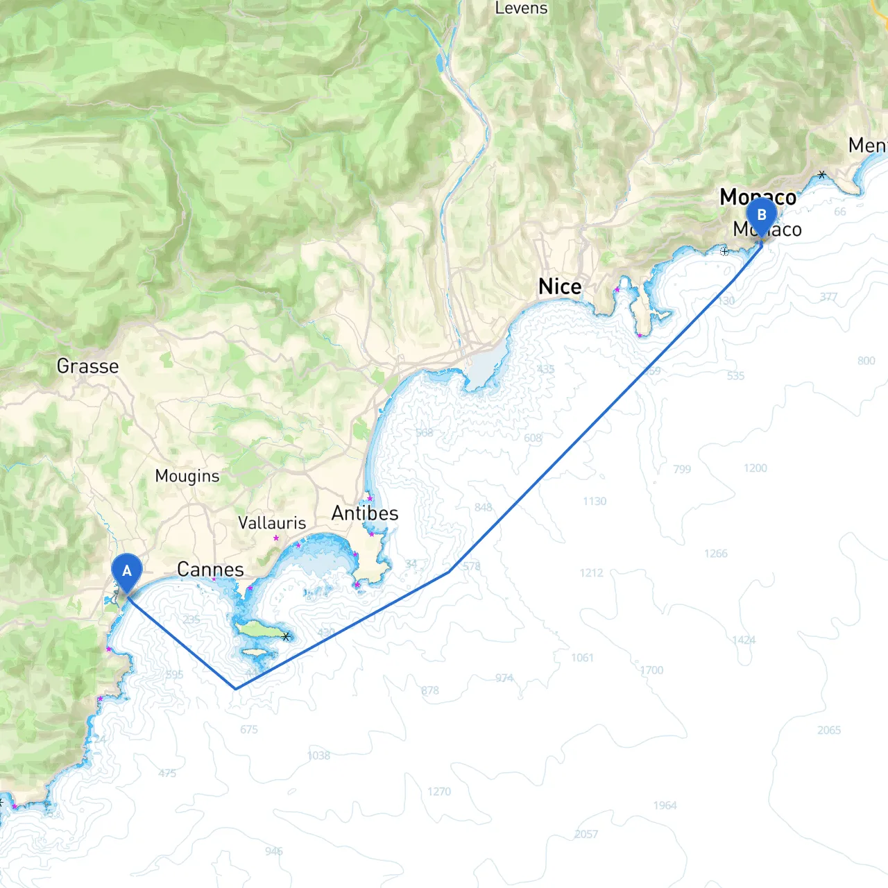 Cannes to Cap d'Ail