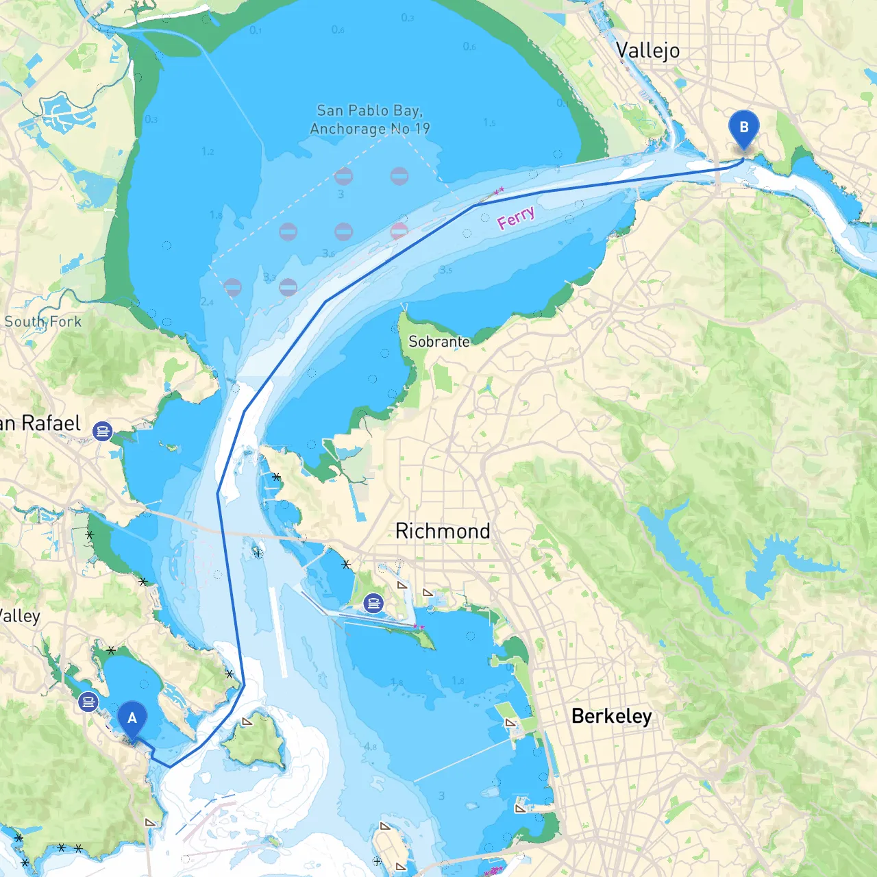 Sausalito to Vallejo