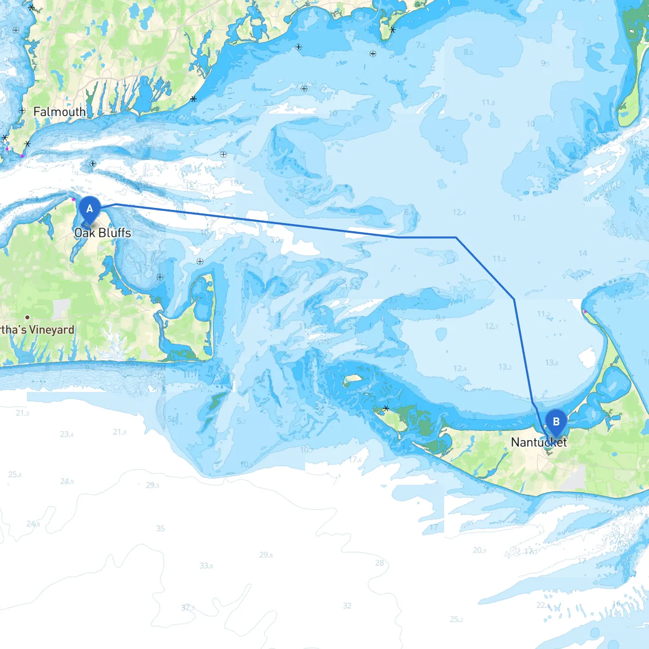 Oak Bluffs to Nantucket
