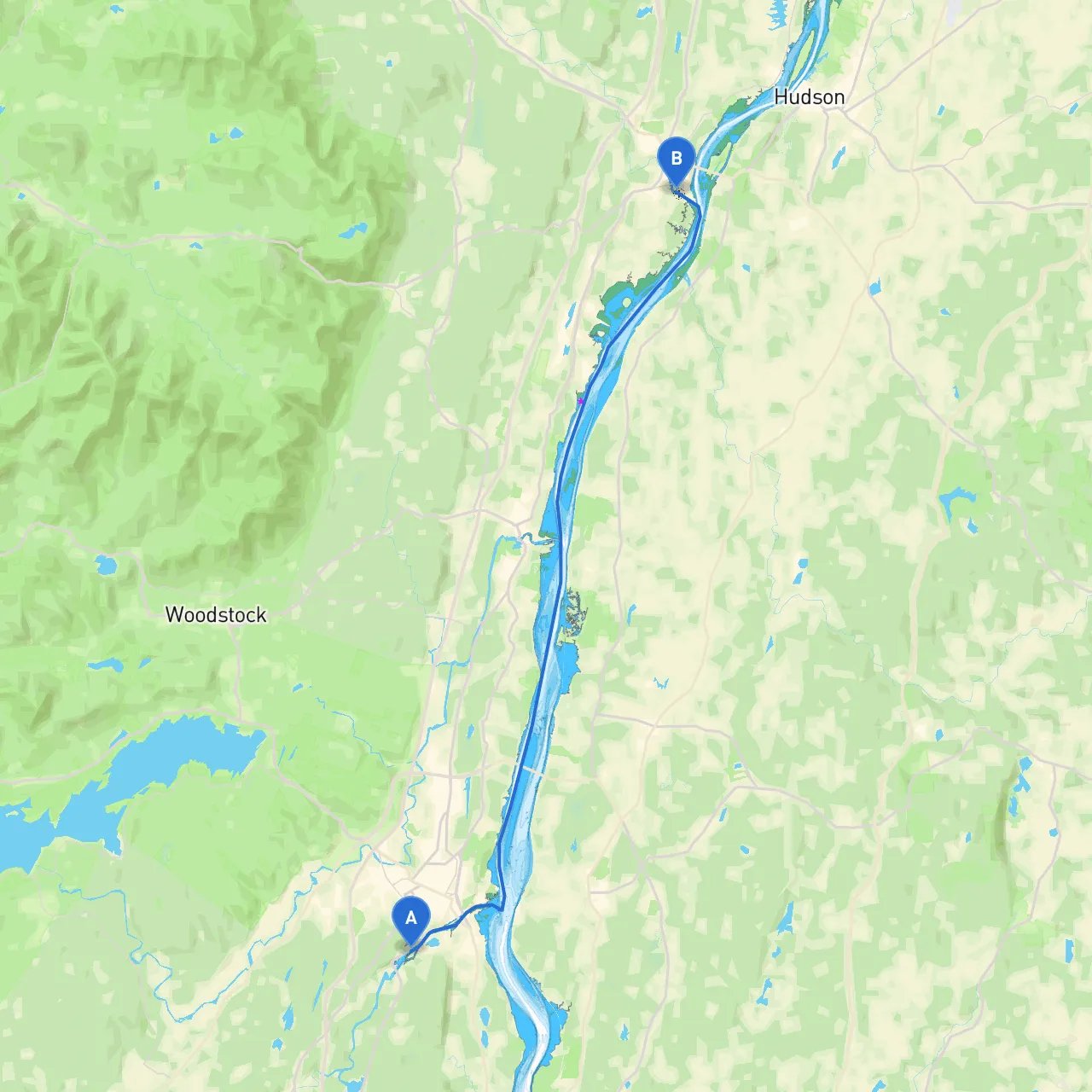 Kingston to Catskill
