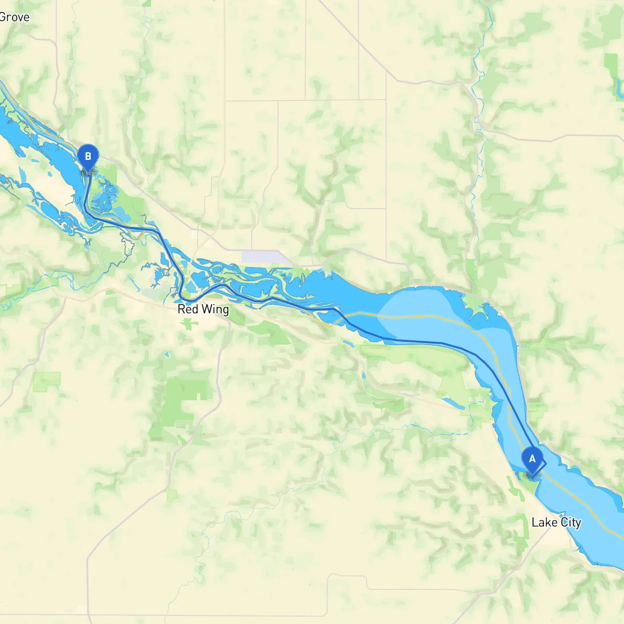 Lake City to Red Wing