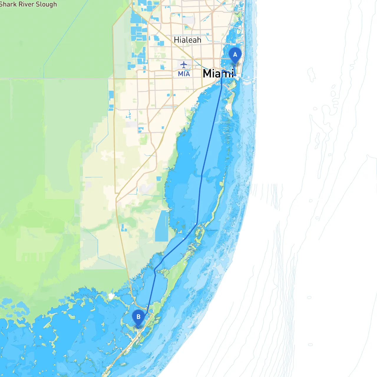 Miami Beach to Key Largo