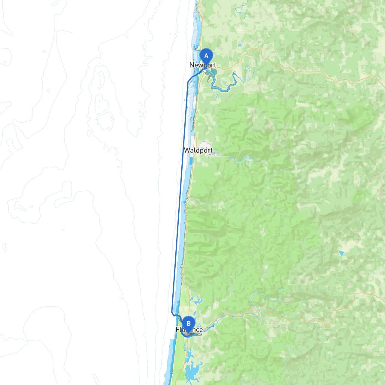 Newport to Florence