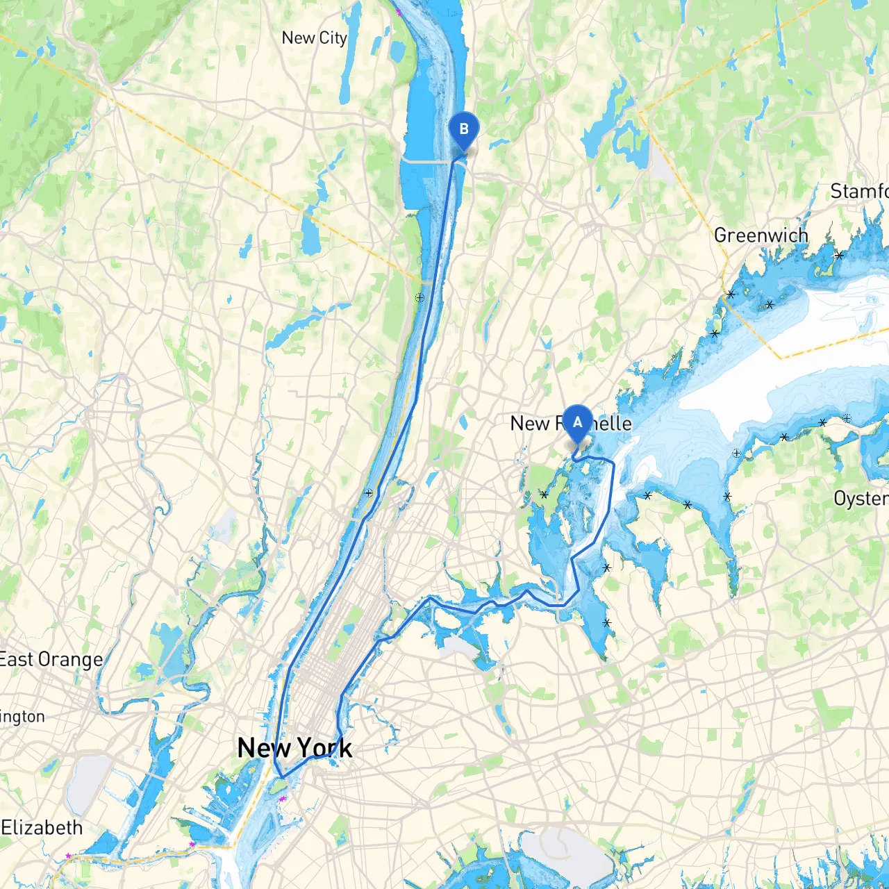 New Rochelle to Tarrytown