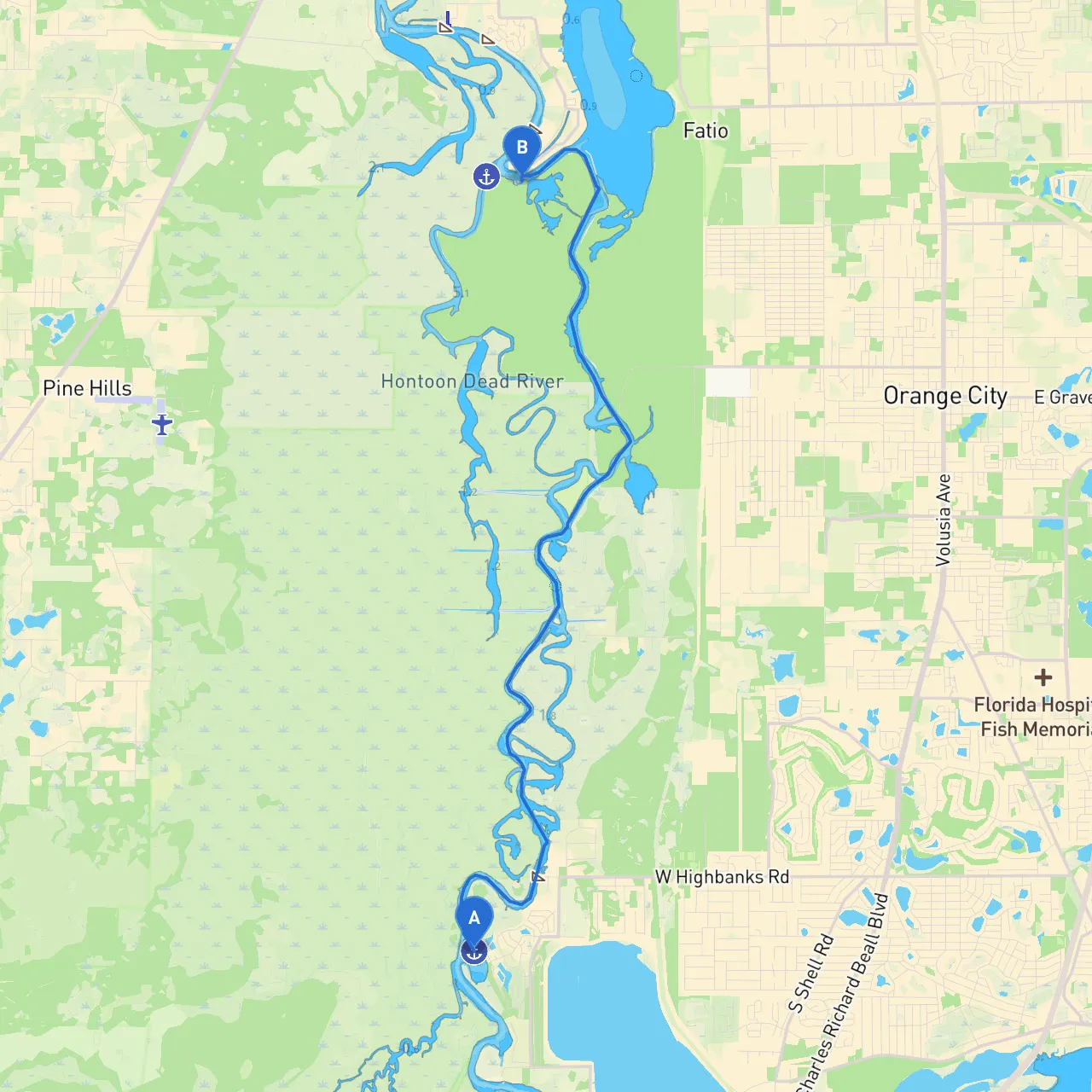 DeBary to Deland