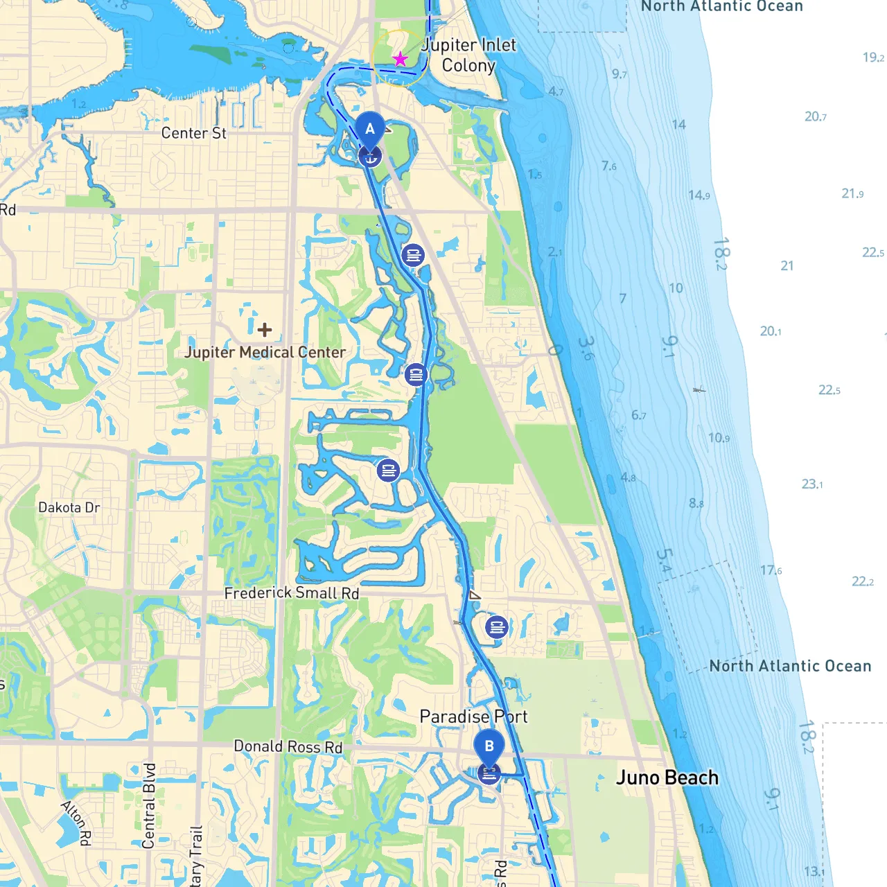 Jupiter to Palm Beach Gardens