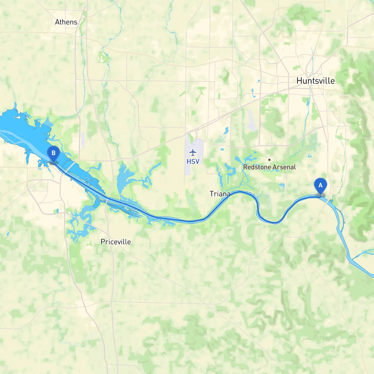 Huntsville to Decatur