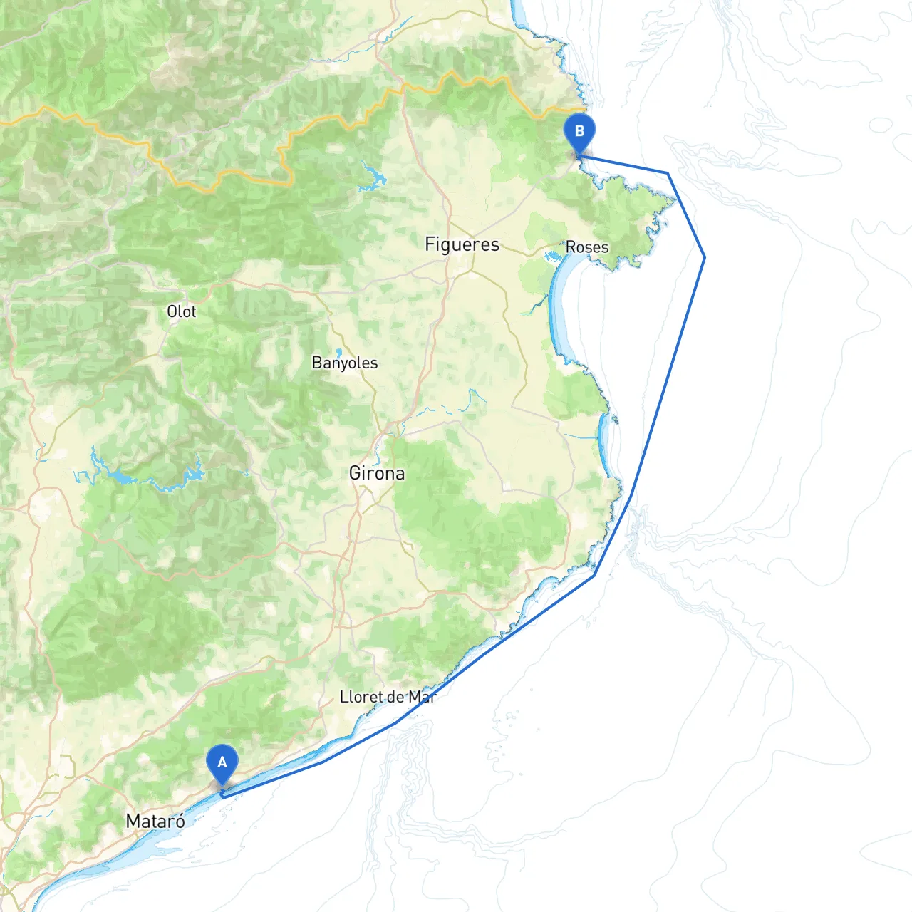 Barcelona to Llanca