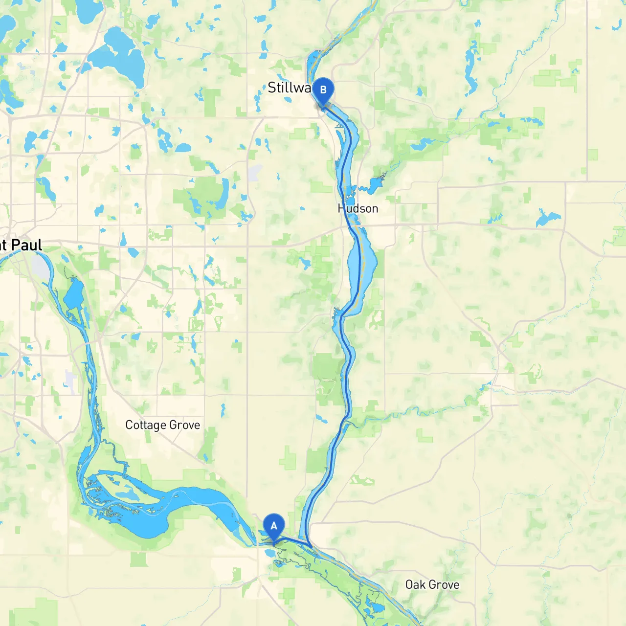 Hastings to Stillwater