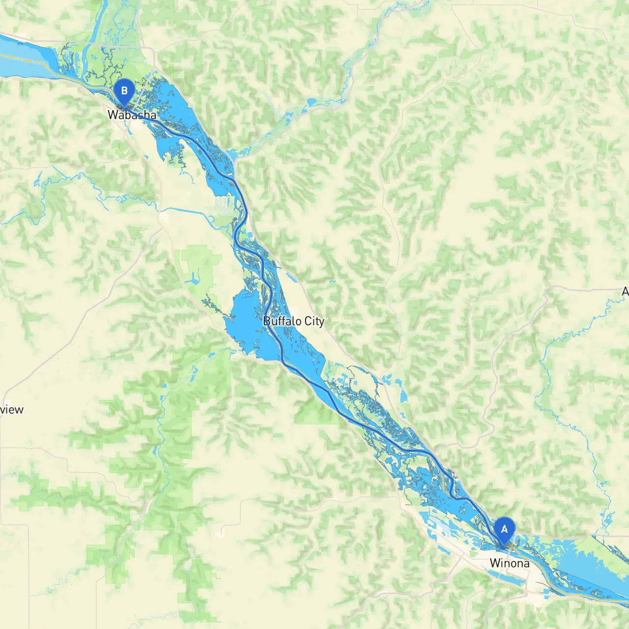 Winona to Wabasha