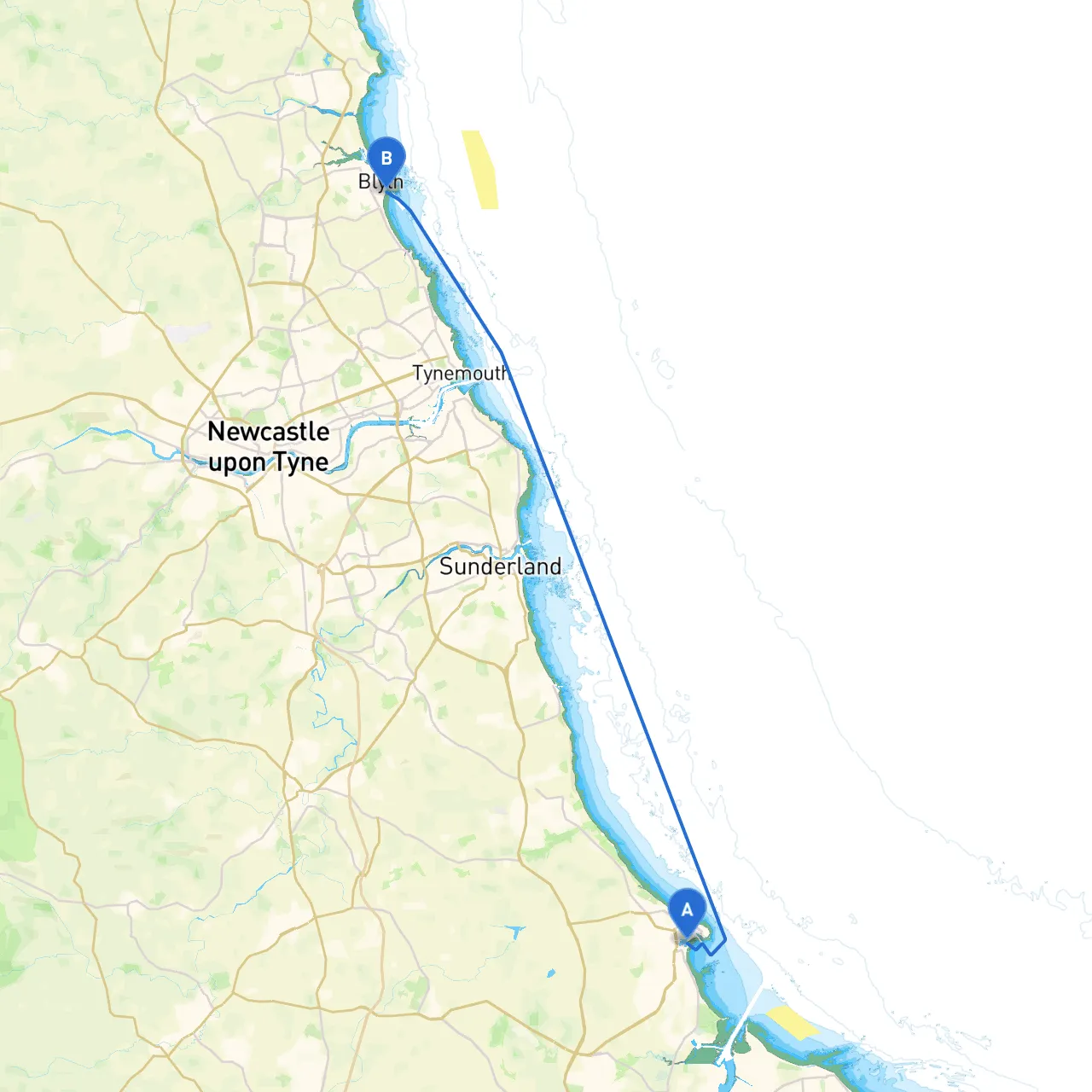 Hartlepool to Blyth