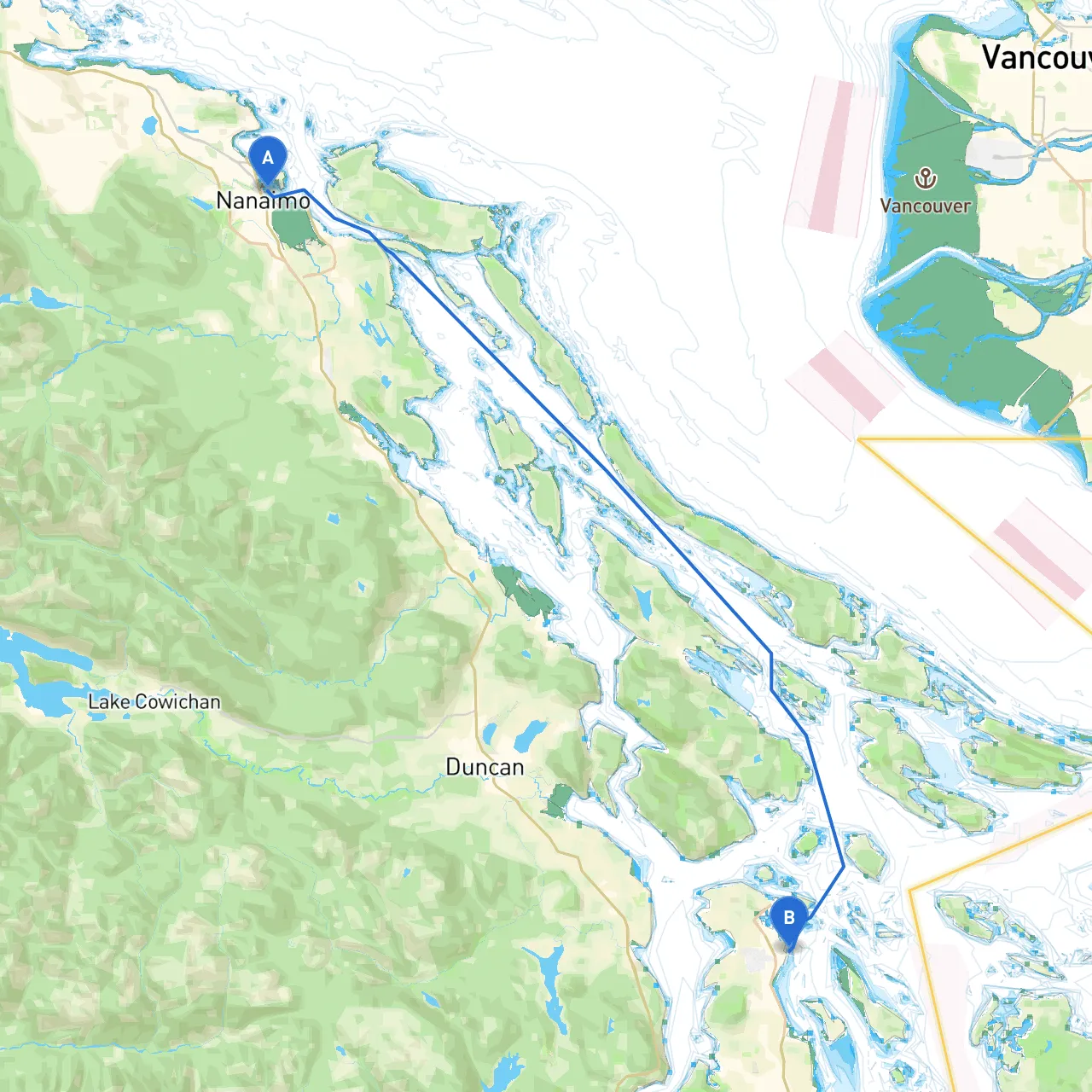 Nanaimo to Sidney