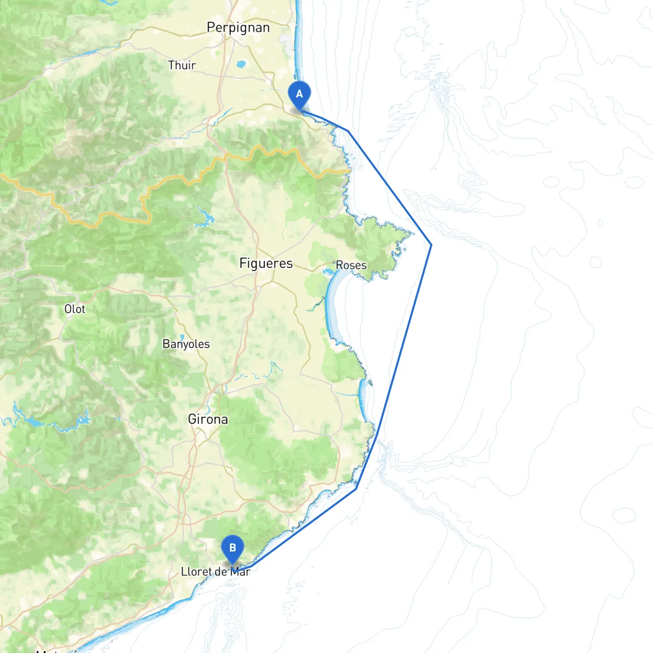 Argeles sur Mer to Girona