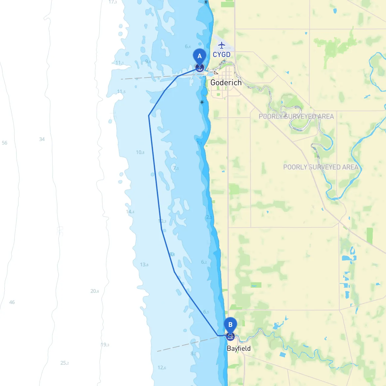 Goderich to Bayfield
