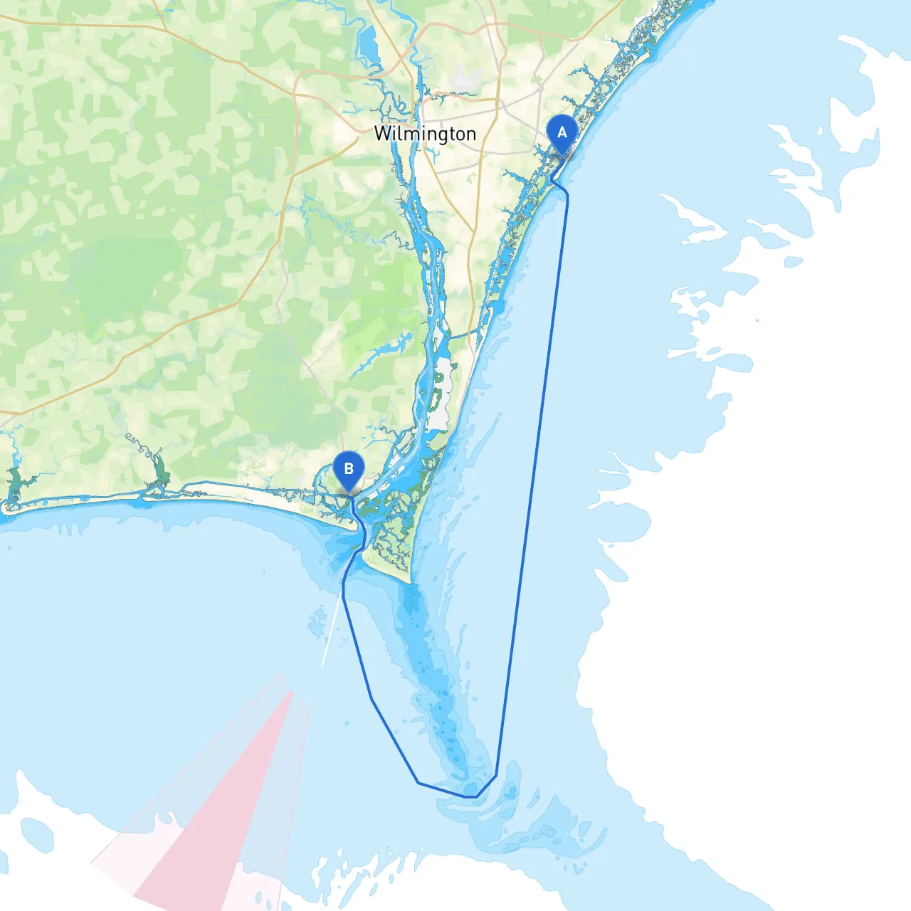 Wrightsville Beach to Southport, NC
