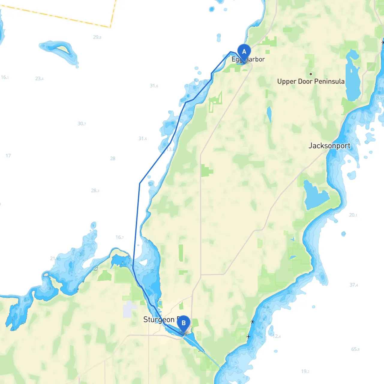 Egg Harbor to Sturgeon Bay