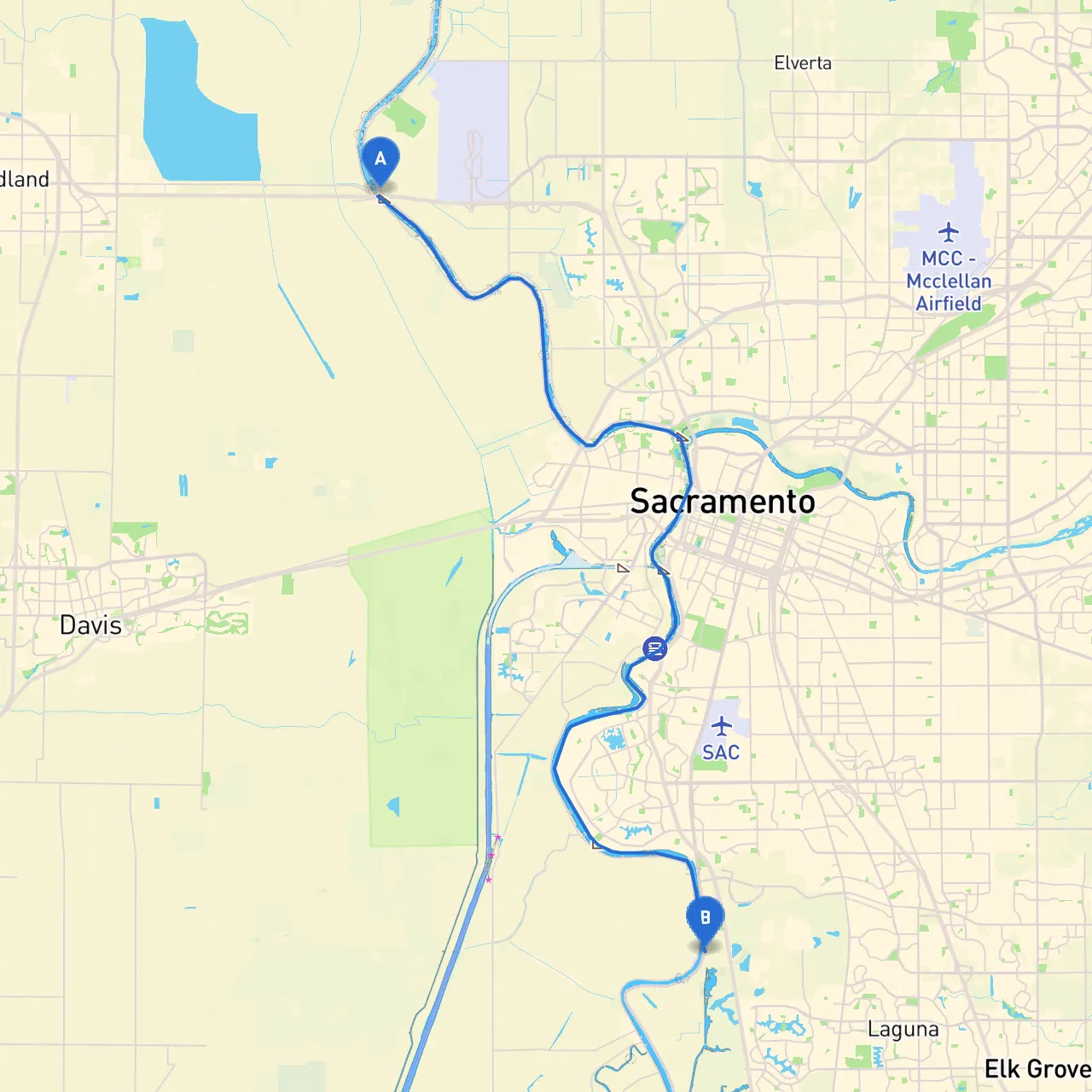 Sacramento to Sacramento
