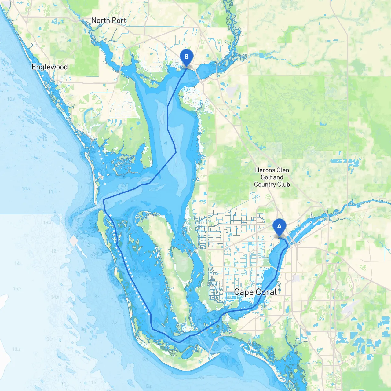 North Fort Myers to Port Charlotte