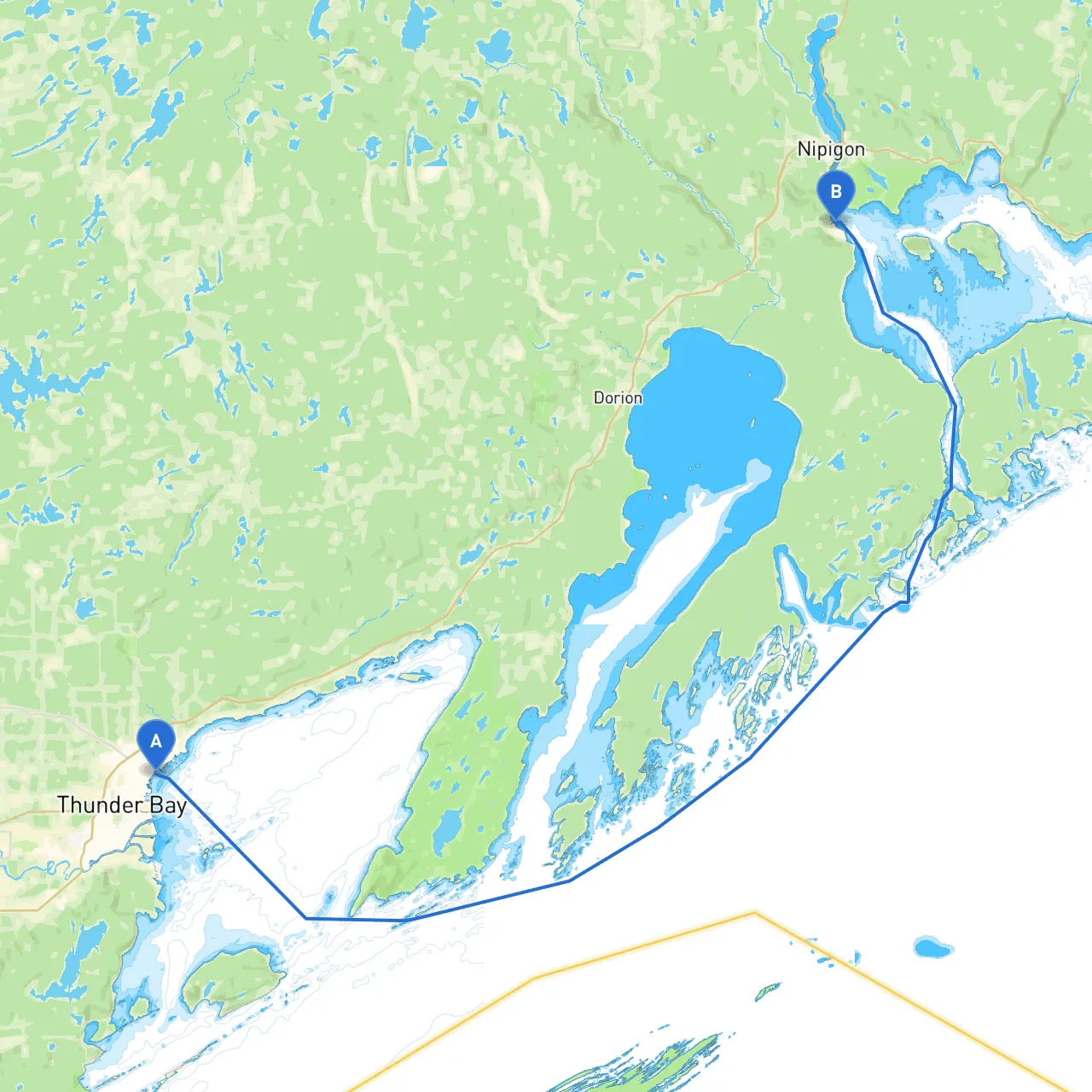 Thunder Bay to Red Rock