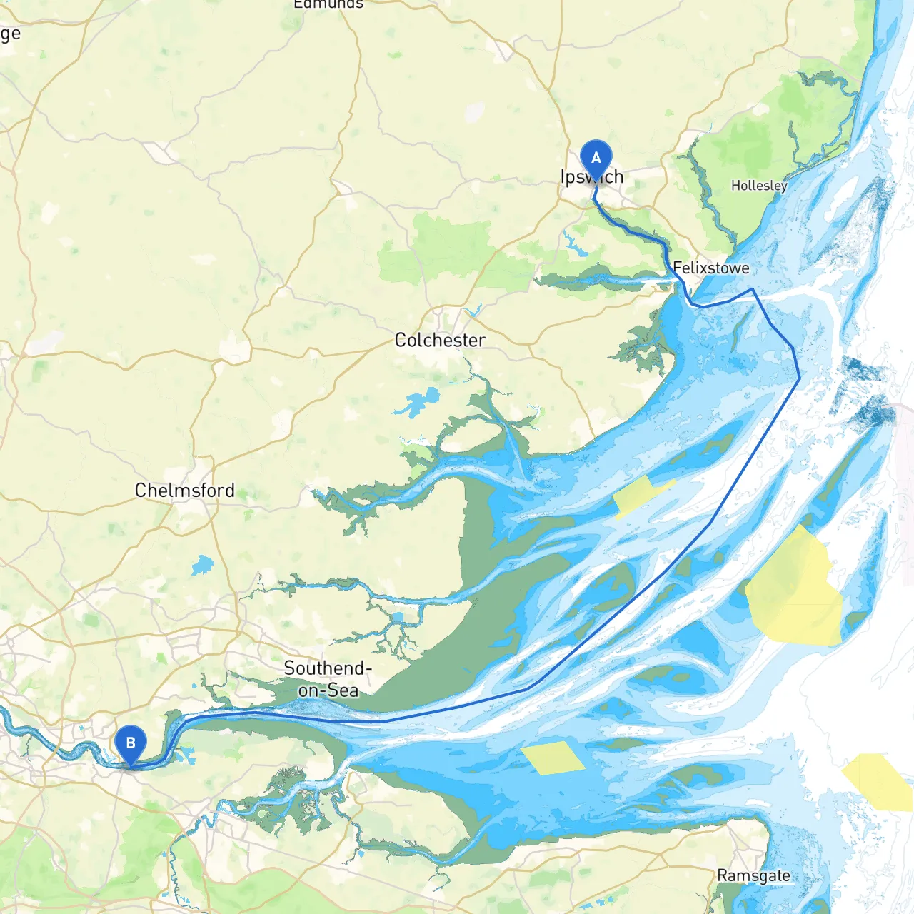 Ipswich to Gravesend