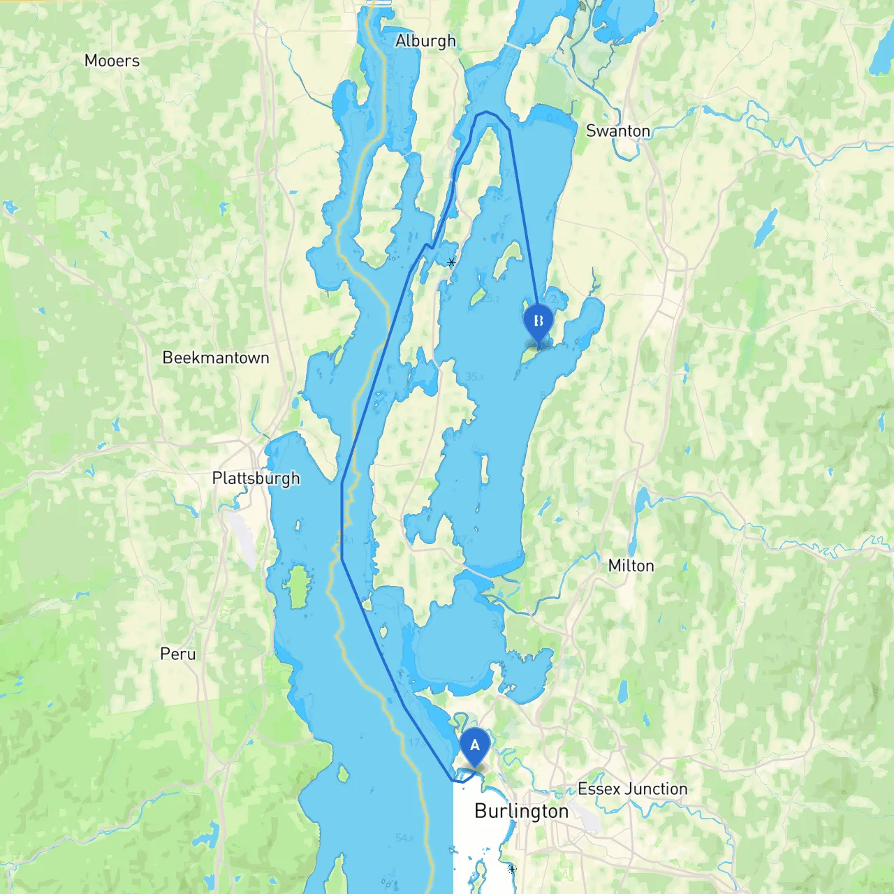 Burlington to St. Albans