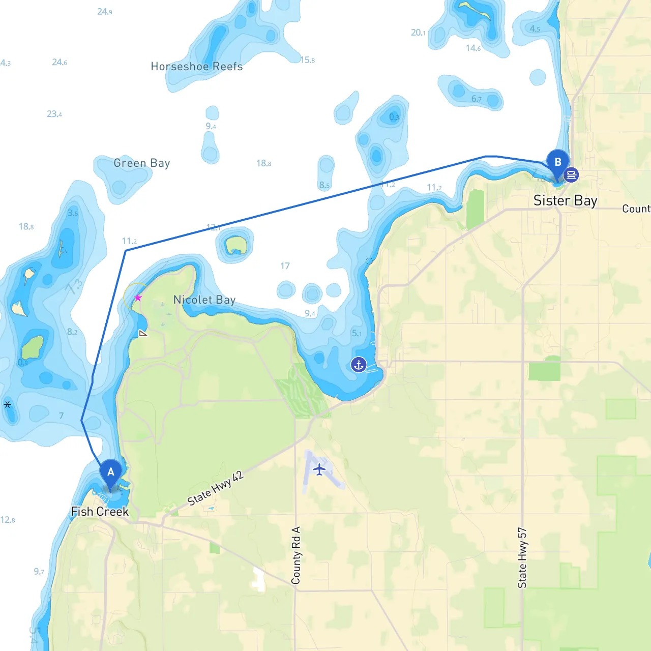 Fish Creek to Sister Bay