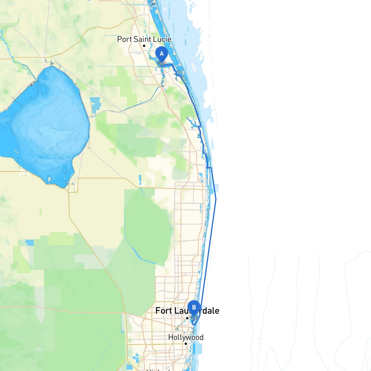 Stuart to Ft Lauderdale