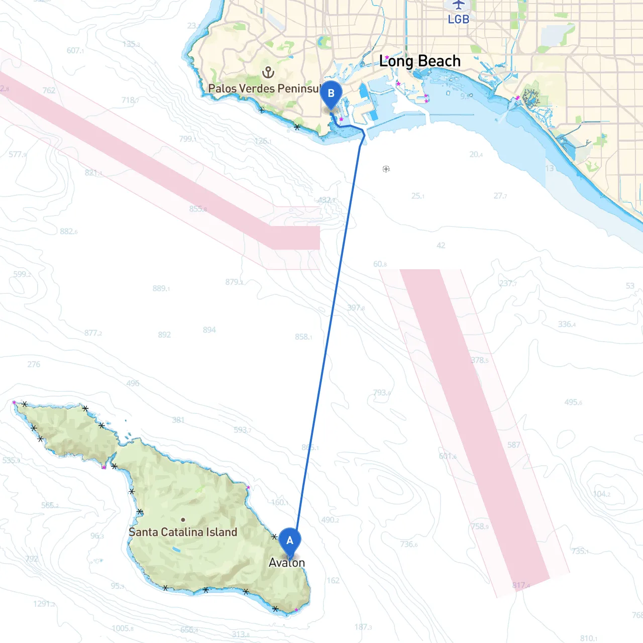 Avalon to San Pedro