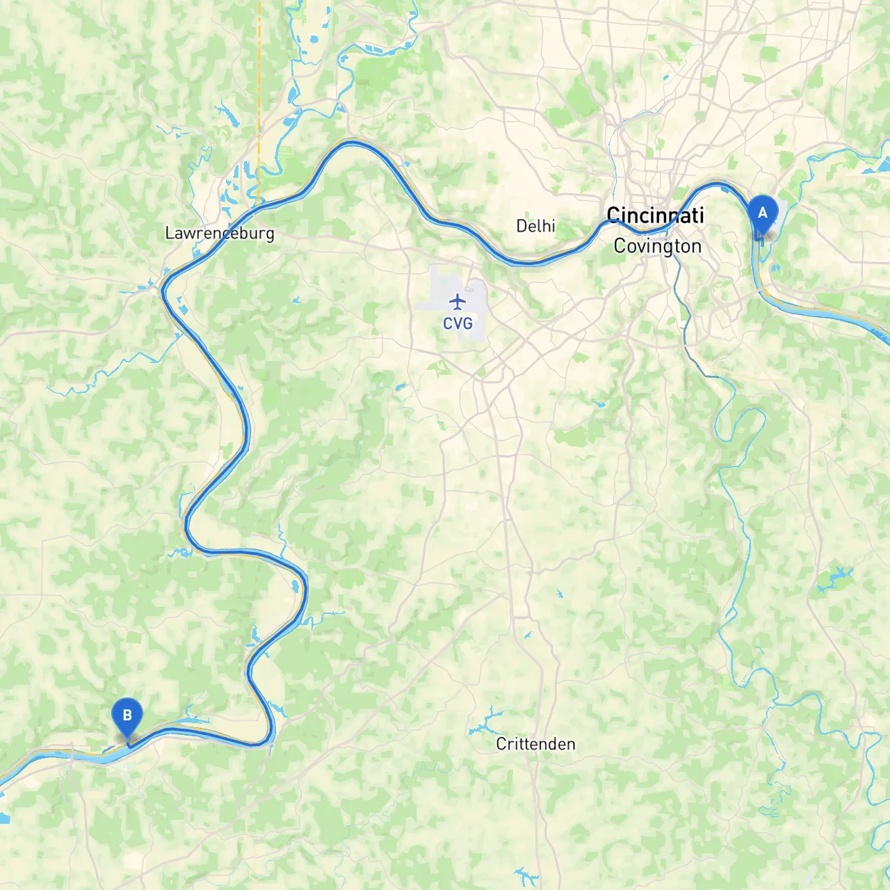 Cincinnati to Florence