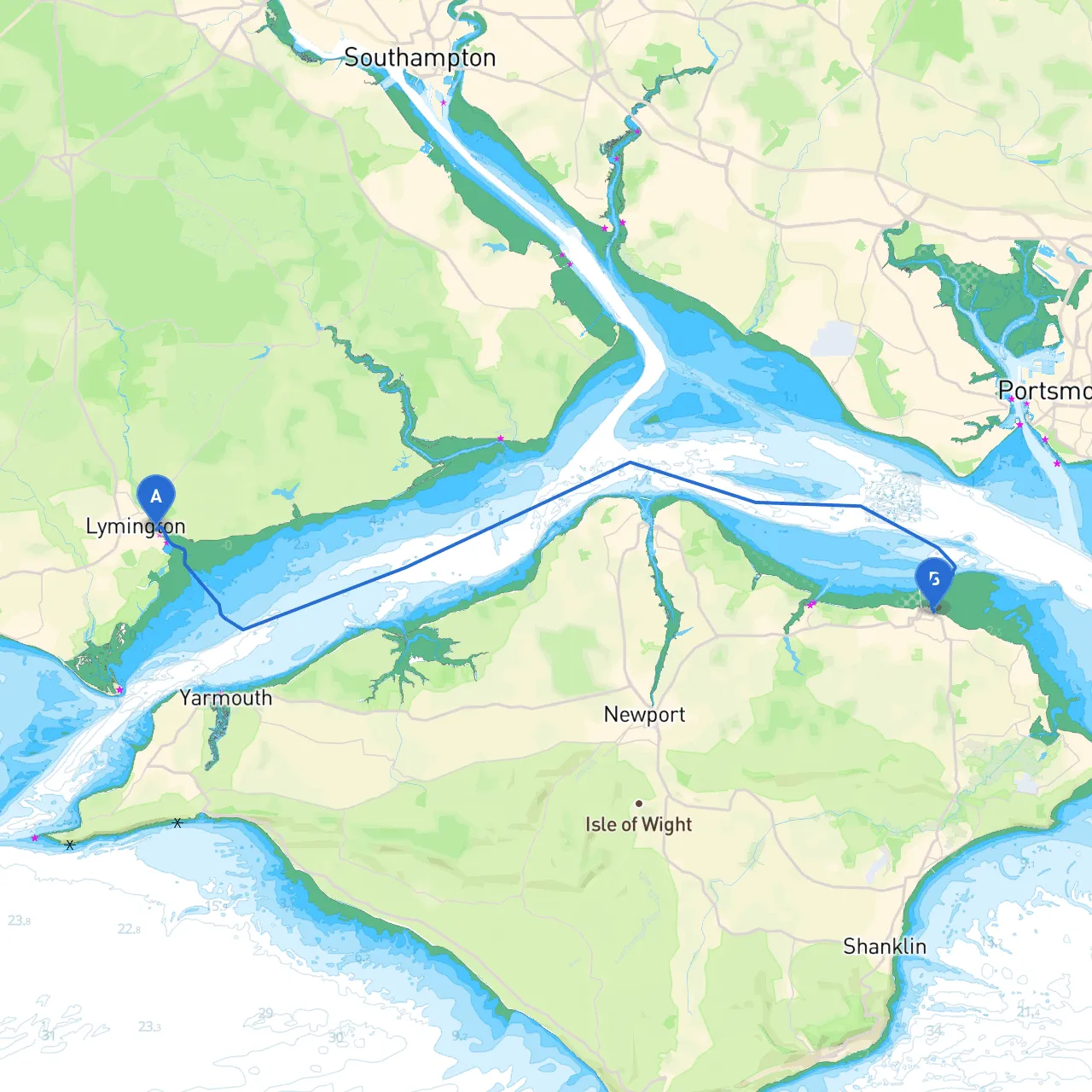 Lymington to Ryde