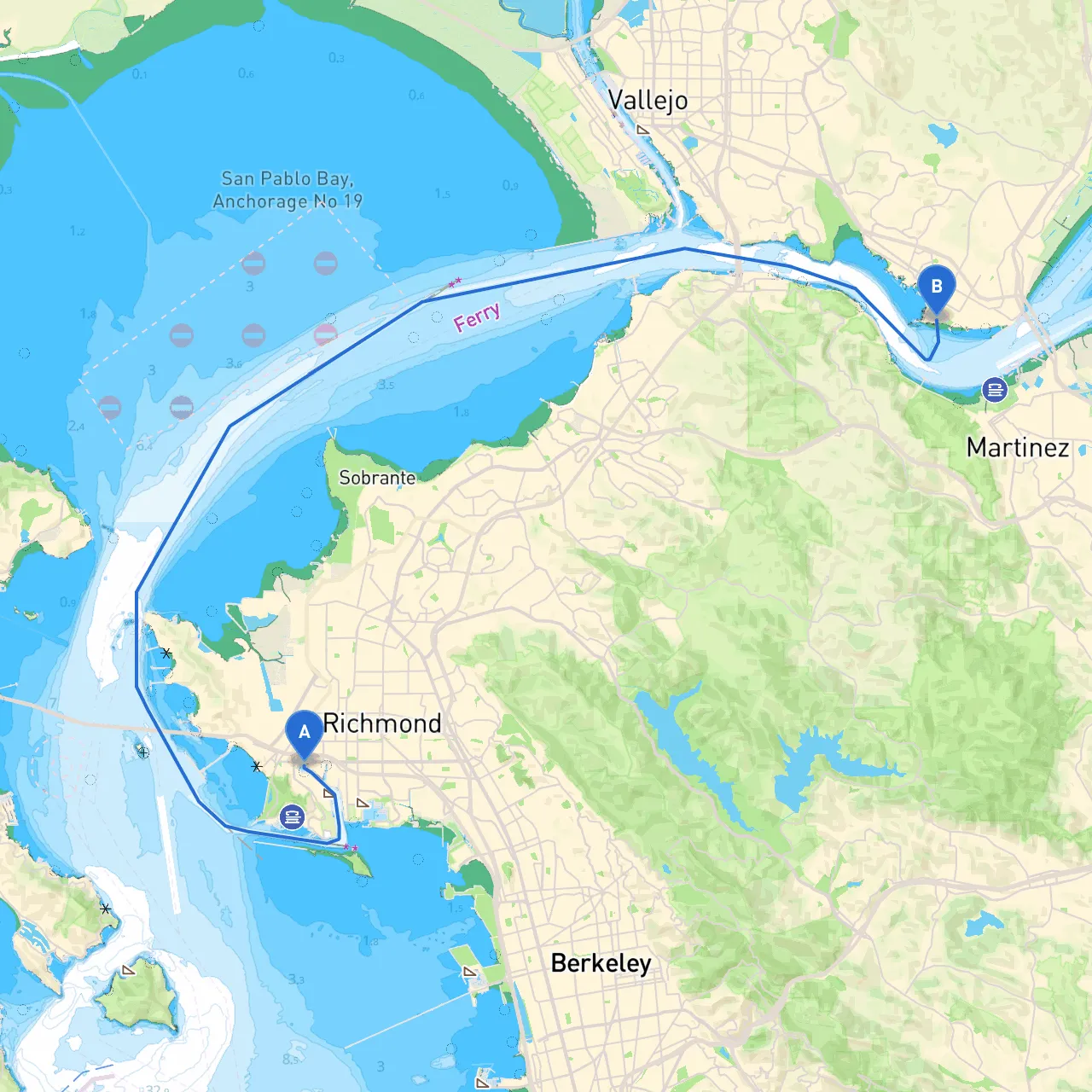 Richmond to Benicia