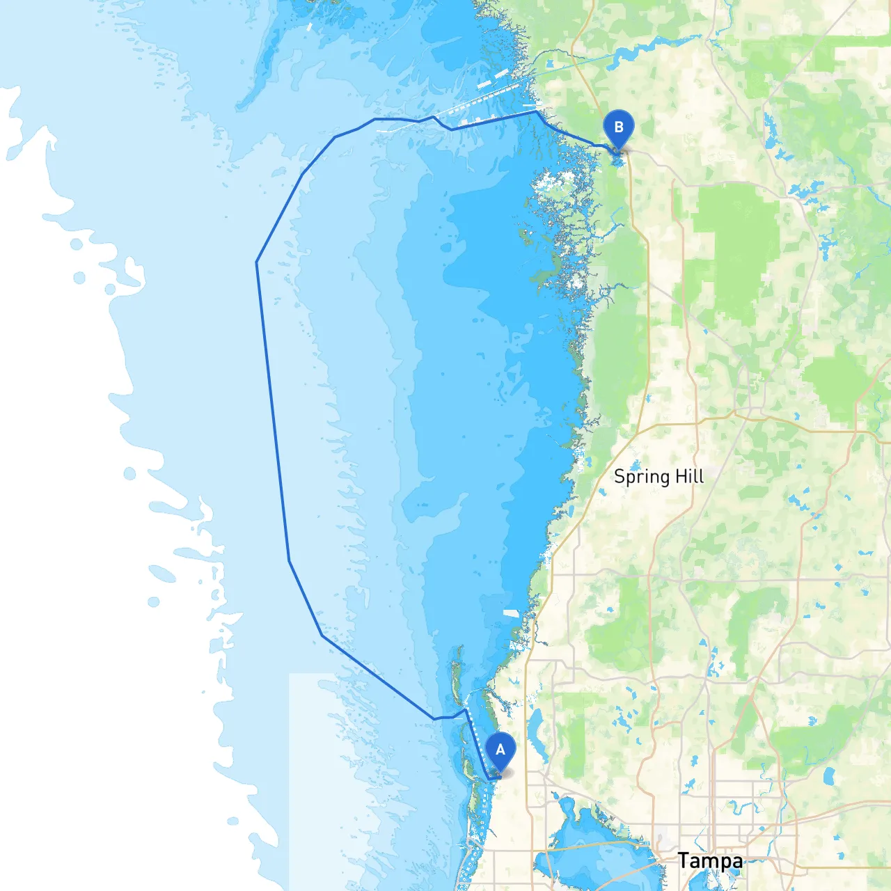 Palm Harbor to Crystal River