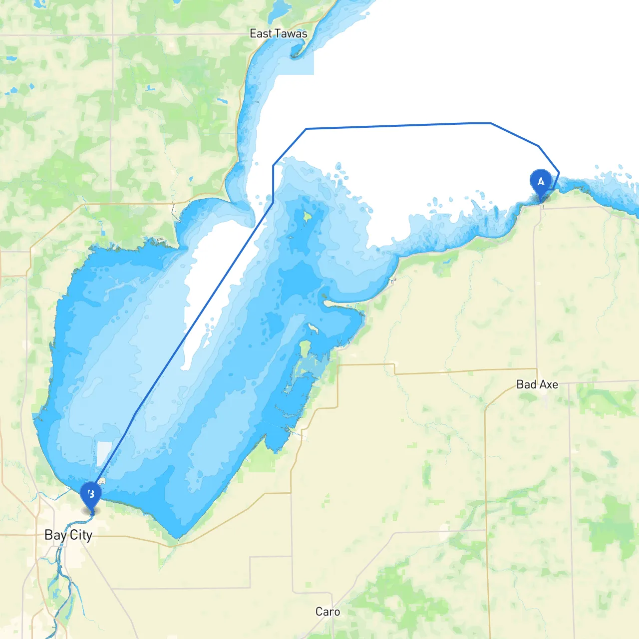 Port Austin to Bay City