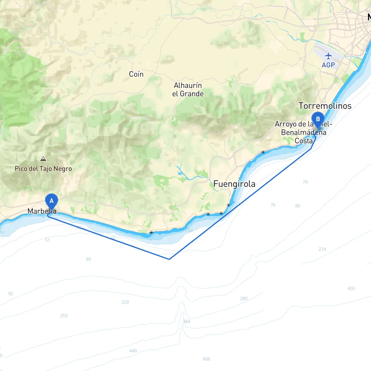 Marbella to Benalmádena