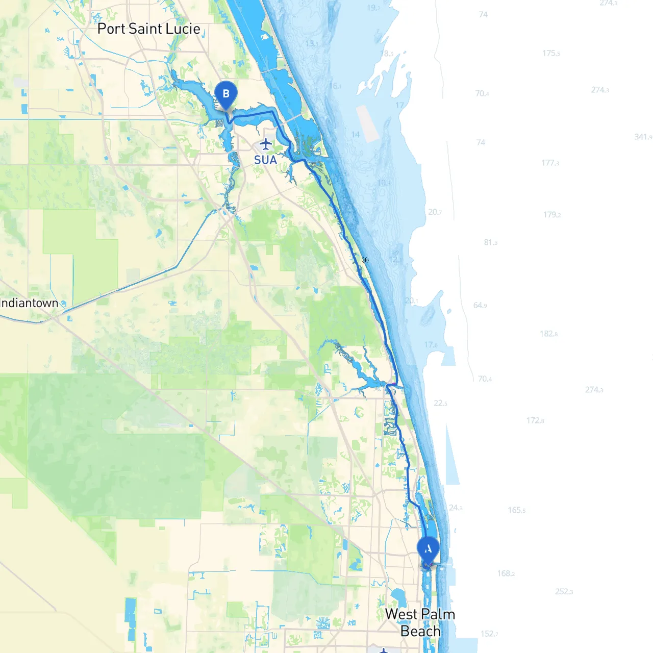 Palm Beach to Stuart